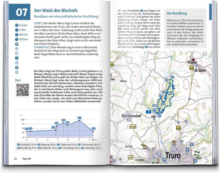 Produktbild Wanderführer Cornwall und Devon, 60 Touren mit Extra-Tourenkarte (Deutsch, Gaby und Martin Hafen, Dr. Claus-Günther (Dr.) Frank, 2025)