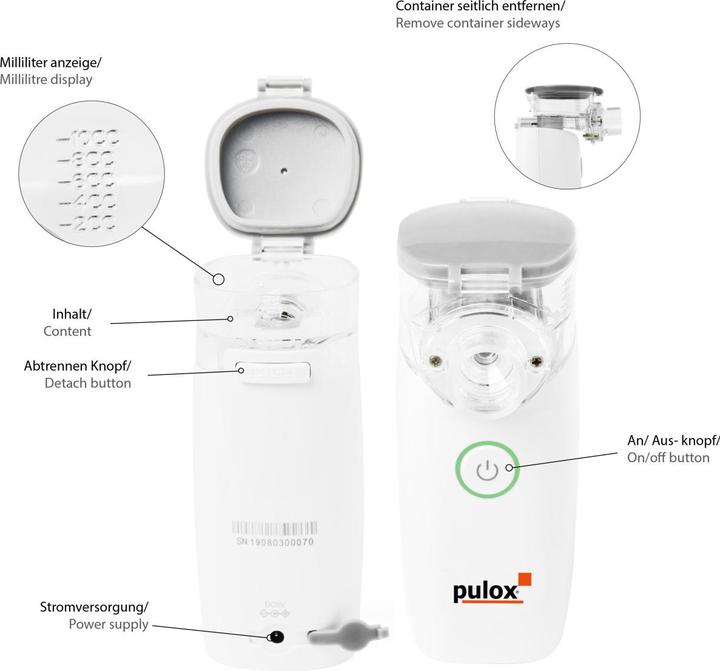 Actual product image Pulox Nebulizer