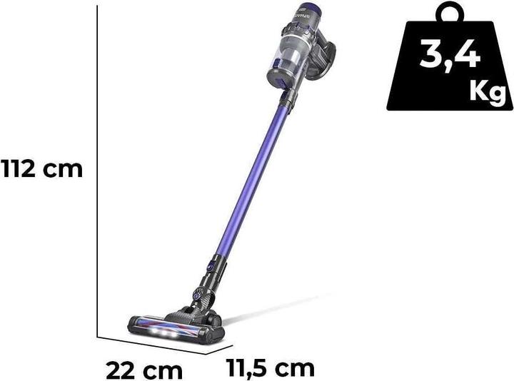 Actual product image G3 Ferrari Stardust 22V cordless rechargeable electric broom 22.2V lithium battery