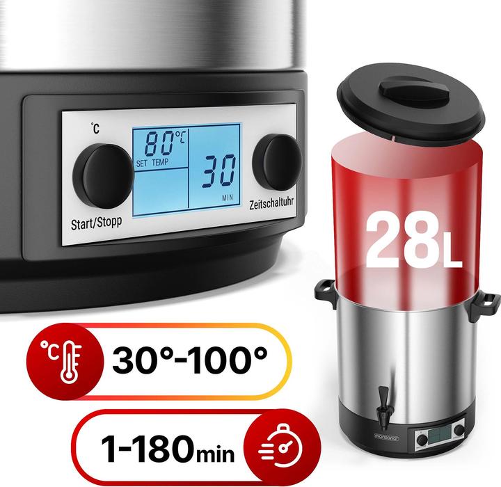 Image du produit Deuba Machine à mettre en conserve (28 l)