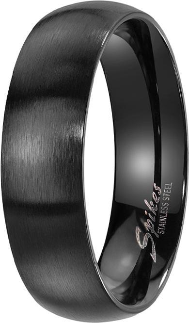 Star Piercing Ring schwarz gebürstet (Chirurgenstahl 316L)