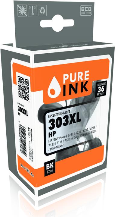 Actual product image Pure Ink HP303BKXL PI HP 303XL PH Ink black HC rebuilt 600pages Chip 12ml (B)