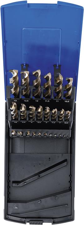 Immagine prodotto BGS Serie di punte elicoidali HSS-G M35 acciaio al cobalto 1 - 13 mm 25 pz. (1 mm - 13 mm)