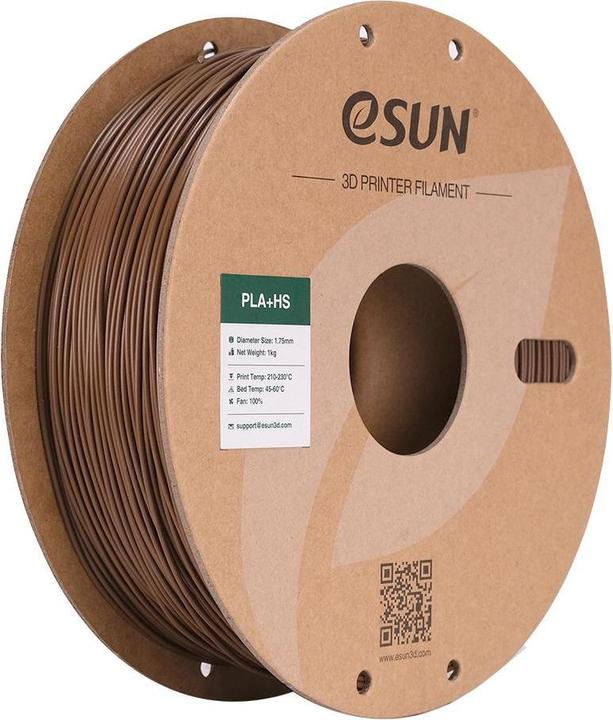 Produktbild eSUN EPLA+HS 1,75mm BROWN 1kg (PLA+, 1.75 mm, 1000 g, Braun)