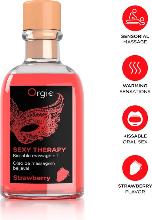 Produktbild Orgie Lips Massage Kit Strawberry - 100 ml (100 ml)