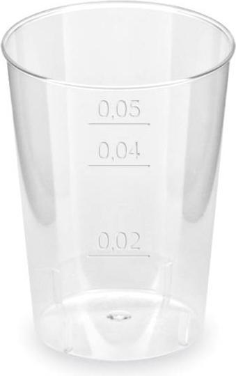 Produktbild Wimex.eu Schnapsglas (PS) 44mm 2cl,4cl,5cl - 40 Stück (0.50 dl, 40 x)