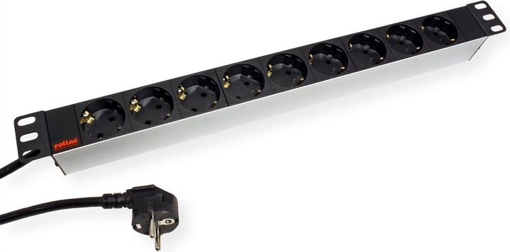 Immagine prodotto Roline 48.26cm 19 pollici ciabatta 9gang alluminio 2.0 m (9 x, CEE 7/3, 2 m)