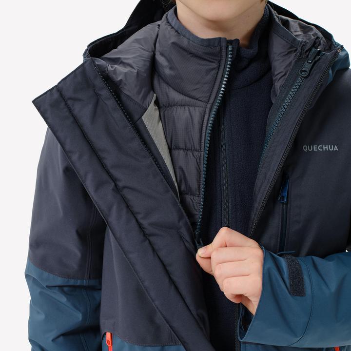 Immagine prodotto Quechua Giacca 3 in 1 per bambini taglia 122-170 impermeabile e calda fino a -9 °C per le escursioni - (140)