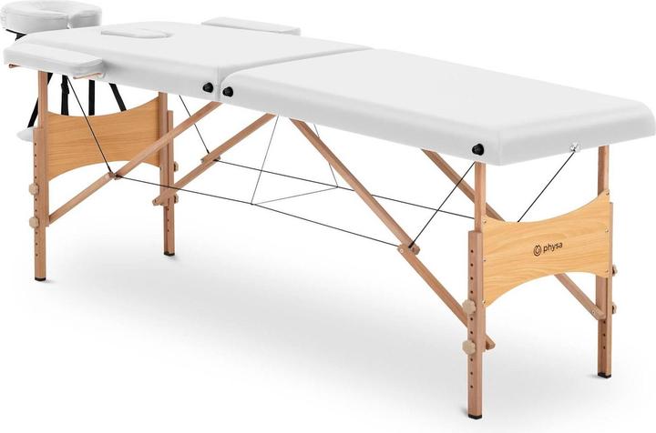 Produktbild Physa Massageliege klappbar extrabreit Massagebank Massagetisch Holzrahmen 227 kg