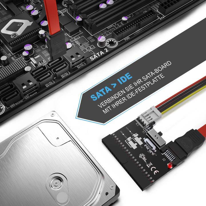 Immagine prodotto CSL Convertitore da IDE a SATA SATA a IDE - HDD CD DVD - bidirezionale