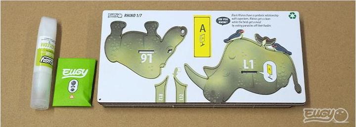 Immagine prodotto Eugy Rinoceronte - 3D Kit modello di figure in cartone