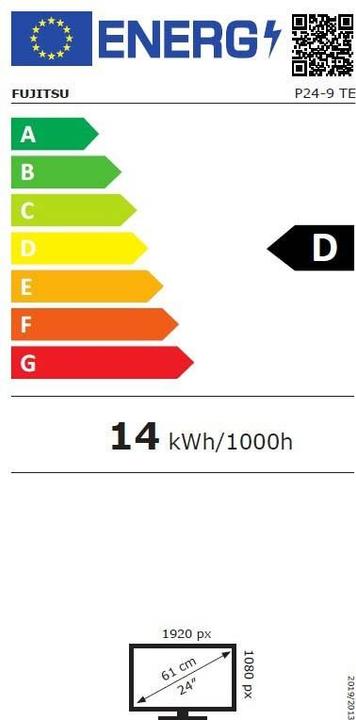 Energie-Label Fujitsu P24-9 TE (1920 x 1080 Pixel, 23.80")