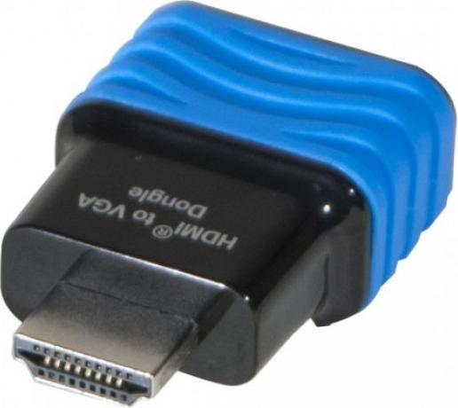 Produktbild NoName Convertisseur HDMI mâle (Type A) 1.2 vers VGA femelle (D-sub DE-15) (Bleu et Noir) (HDMI, VGA, 3.60 cm)