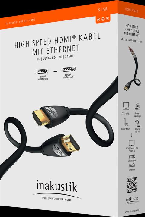 Image du produit Inakustik HDMI (Typ A) — HDMI (Typ A) (7.50 m, HDMI)