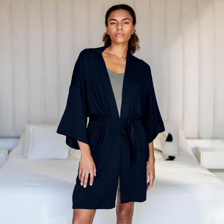 Produktbild Dagsmejan Morgenmantel "Stay Cool" navy (One Size)
