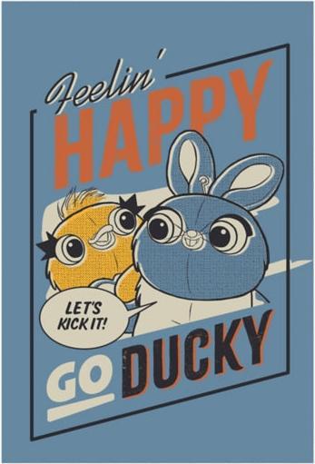 Immagine prodotto Disney Cartolina dei personaggi di Toy Story Ducky e Bunny