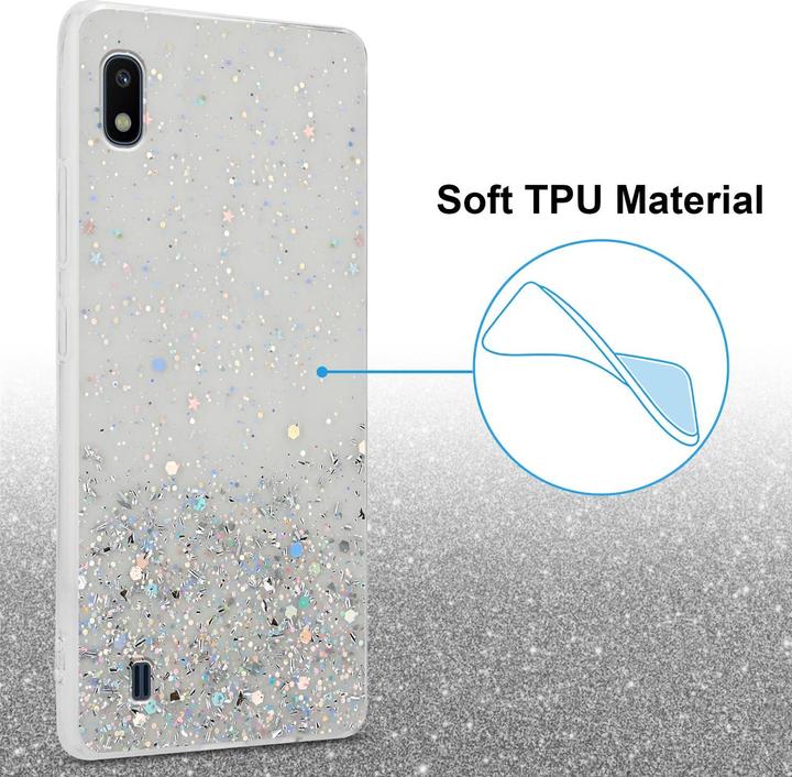 Image du produit Cadorabo Couverture TPU paillettes scintillantes (HTC One M10, Samsung Galaxy A10)