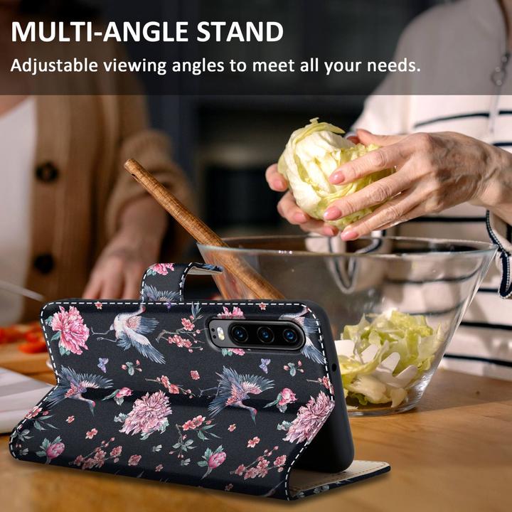 Actual product image Cadorabo Book cover with print (Huawei P30)