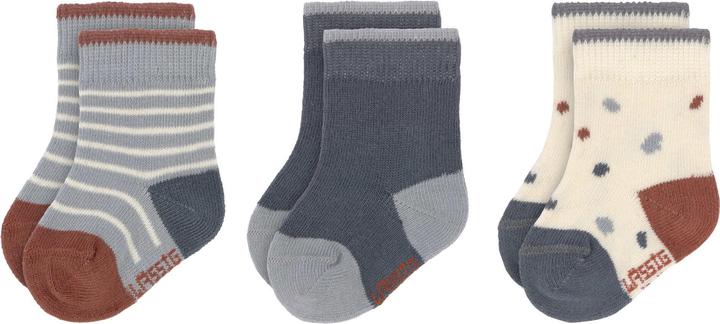 Lässig Socks GOTS 3 pcs. assorted (3er Pack, 12 - 14)