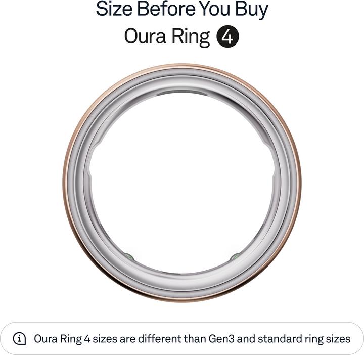 Actual product image Oura Ring 4 (13, Pink gold)