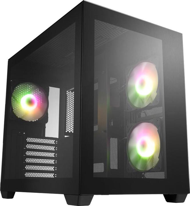 Productafbeelding Fortron FSP/ CMT380A/Midi Tower/Transpar./??ern?? (mATX, Mini-ITX, ATX)