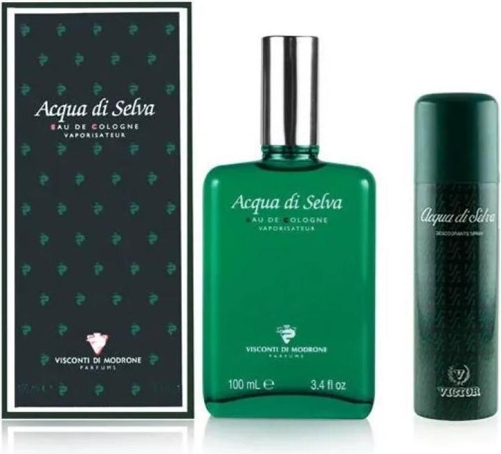 Actual product image Visconti Di Modrone Acqua Di Selva Eau De Toilette 100ml Spray Deodorant 200ml Spray (Eau de toilette, 100 ml)
