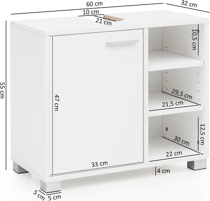 Image du produit Wohnling Posy (60 x 32 x 55 cm)