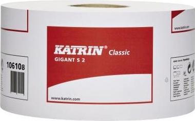 Actual product image Katrin Toilet paper Classic Gigant S 2 Number of plies: 2-ply Fibre blend Number of sheets: 1.... (1 x)