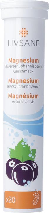 Livsane Magnesium Schwarzer Johannisbeeren Geschmack (20 Stück, Brausetablette, 98 g)