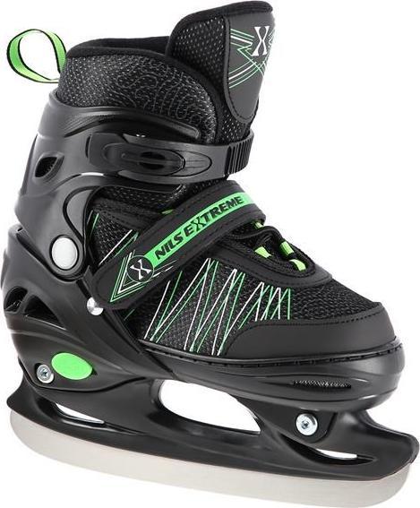 Actual product image Nils Roller Skates/Hockey Skates NH11912 black-green - PU80 mm/82A (L 39-42) (40)