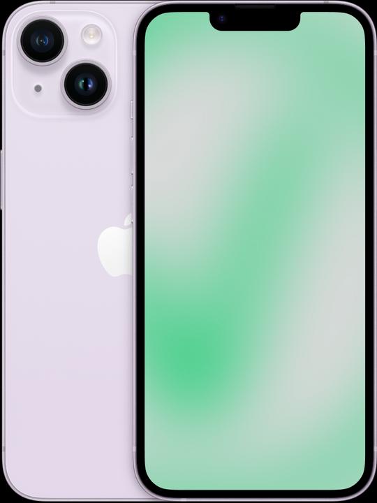 Revendo iPhone 14 (128 GB, Purple, 6.10", 12 Mpx, SIM + eSIM, C / Gut)
