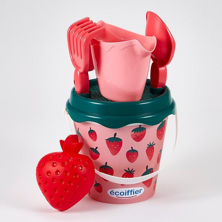 Actual product image Ecoiffier strawberry sand bucket set