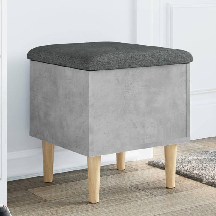 Produktbild VidaXL Sitzbank mit Stauraum Betongrau 42x42x46 cm (42 cm)