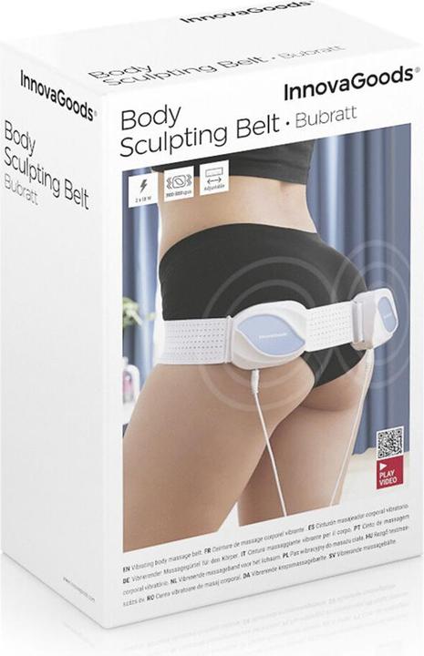 Immagine prodotto InnovaGoods Cintura vibrante per massaggi Bubratt, bianca