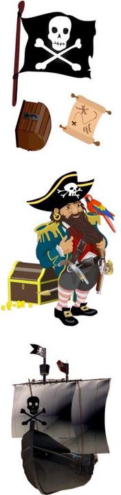 Trenddeko Bundle pirate (87 x 21 cm)
