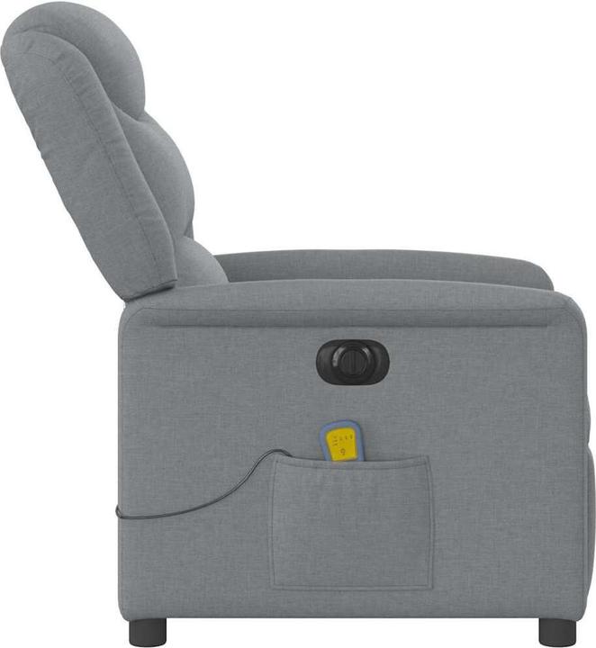 Produktbild VidaXL Massagesessel Elektrisch Hellgrau Stoff