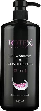 Image du produit Totex Shampooing et après-shampooing 2 en 1 750ml (750 ml, Shampoing liquide)