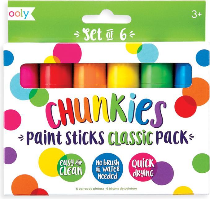 Kolorowe Baloniki Coloured balloons Paint with crayons Chunkies Paint Sticks 6 pcs (Green, Blue, Pink, Yellow, Red, Orange, 6 x)