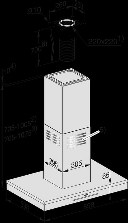 Image du produit Miele DA 6698 D SW Édition Puristic (Hotte murale)