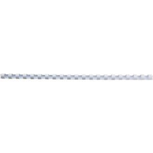 Actual product image GBC Binder spine 12mm, 21 rings, white, 100 pcs.