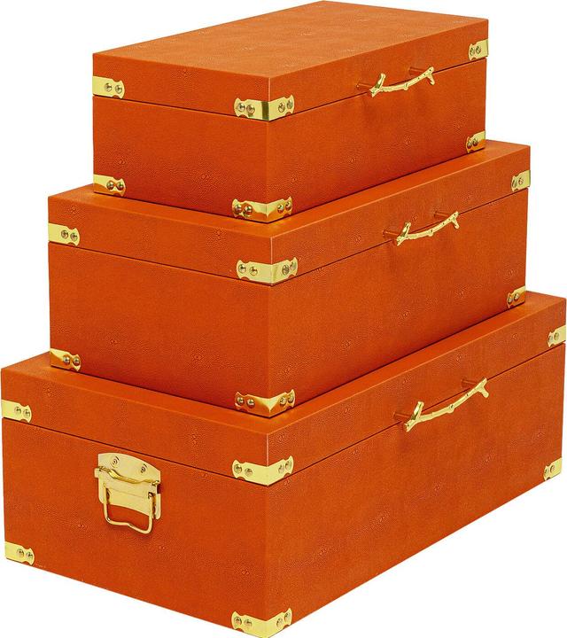 Actual product image Kare Design Box Noah Orange (3/Set)
