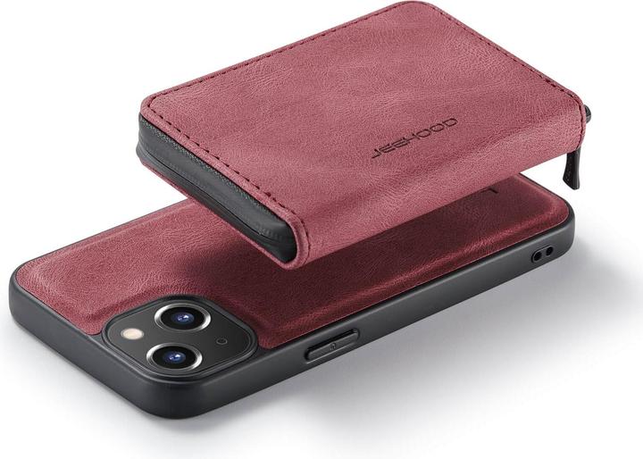 Actual product image Cover-Discount iPhone 14 Plus - Case with Credit Cards Case red (Apple iPhone 14 Plus)