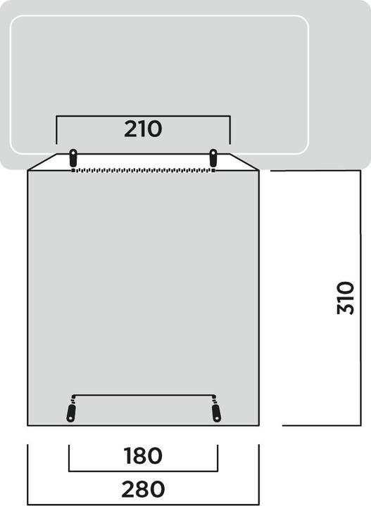 Actual product image Easy Camp Fairfields (Awning, 7.60 kg, 2 persons)