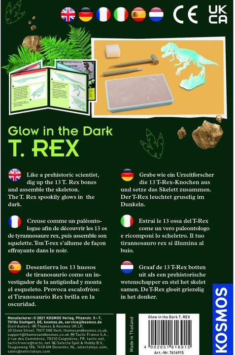Actual product image Kosmos Glow in the Dark T-Rex Bikken