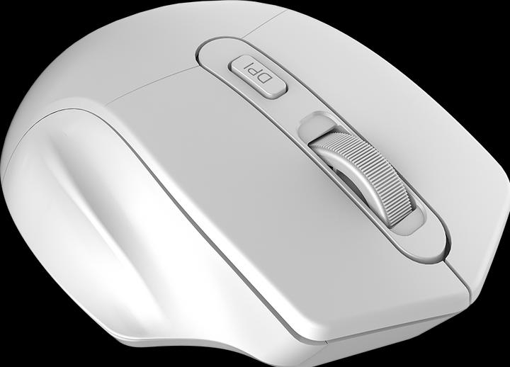 Image du produit Canyon Souris optique sans fil 2.4GHz 4 boutons, DPI 800/1200/1600, Pearl White, 115 * 77 * 38mm, 0.0 (Sans fil)