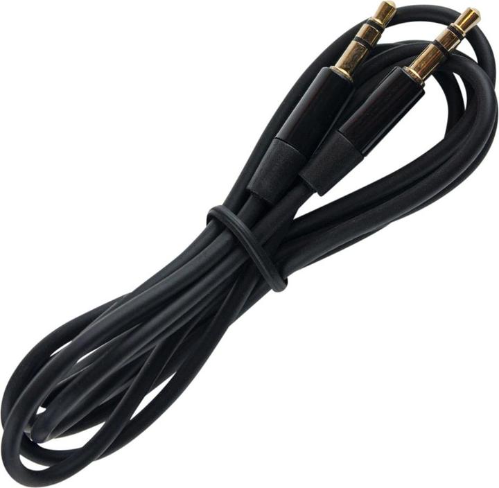 Image du produit JTI Câble auxiliaire - 3,5 mm, 120 cm - noir (1.20 m, Jack 3,5 mm (AUX))