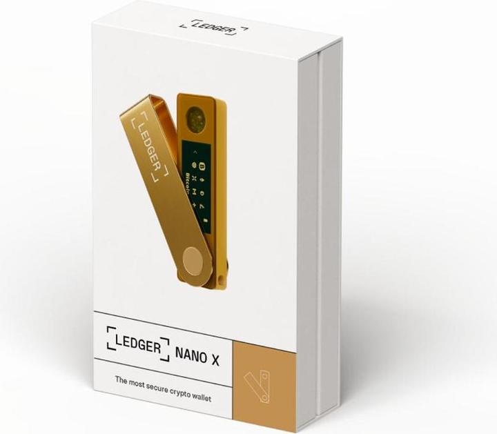 Actual product image Ledger Nano X - Gold (Litecoin, Dash, Bitcoin, Others, Dogecoin, Ethereum Classic)