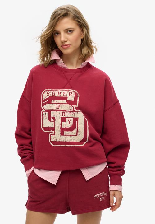 Actual product image Superdry Athletic Relaxed Flock Crew