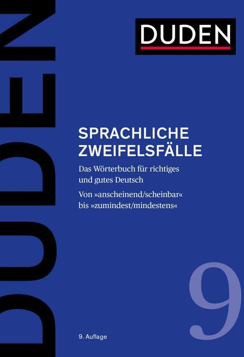 Produktbild Sprachliche Zweifelsfälle (Deutsch, Anja Steinhauer, 2021)