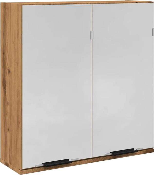 VidaXL Bad-Spiegelschrank Artisan-Eiche 64x20x66,5 cm Holzwerkstoff